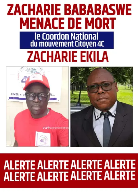 Zacharie Bababaswe Menace De Mort Le Coordonnateur National Du Mouvement 4c